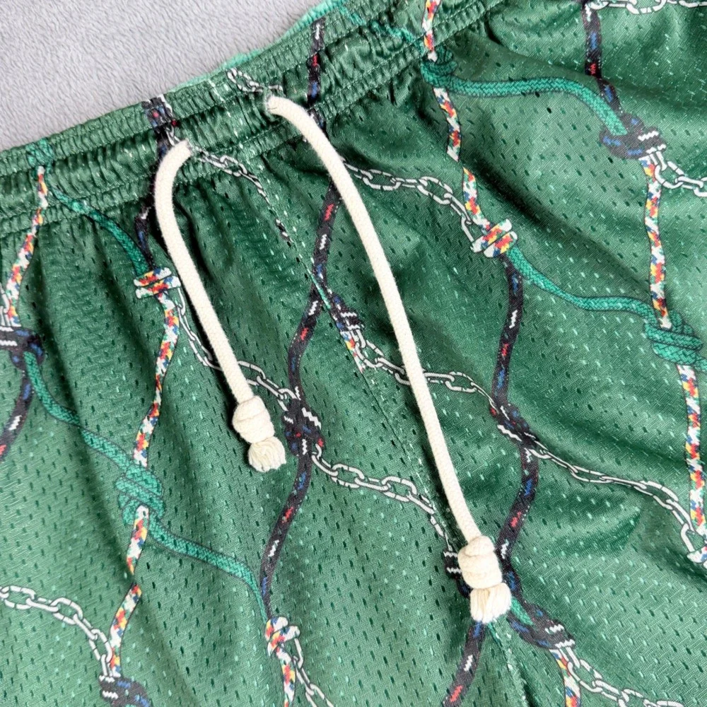 Nike Standard Issue Basketball Reversible Shorts Green Mesh DQ5722-341 Mens XL